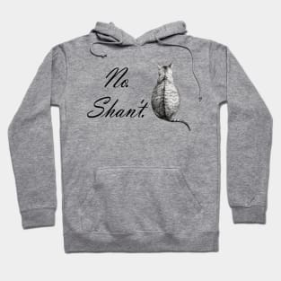 Lispe No. Shan't. Lazy Cat Hoodie